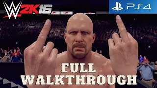 WWE 2K16 - Austin 3:16 Showcase (Full Walkthrough) (PS4) screenshot 3