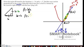 Cross Sections Isosceles Right Triangle Part 1