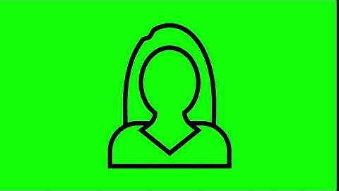 Animated Businesswomen Icon on Green Screen With Pop-up Sound