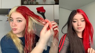 Australian Youtuber Split Dyes A Blonde Wig But I M Just Not Sure Ab
