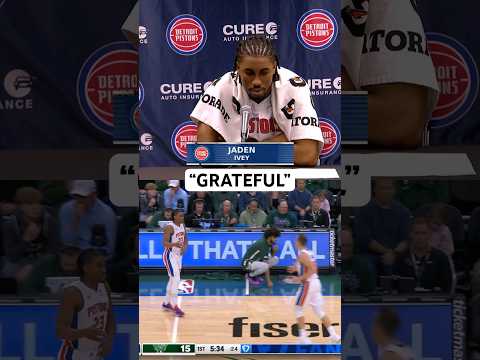 Jaden Ivey on being on the court again