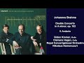 Johannes Brahms: Double Concerto in A minor, op. 102 - II. Andante