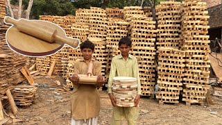 Process of Making Rolling Board And Pin | Creative Wood Working Idea | Cheap Woodworking