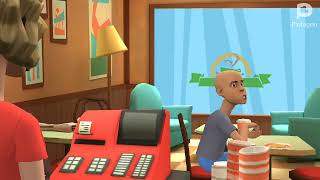 @Plotagon Caillou get grounded of McDonald’s @caillou