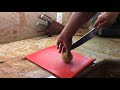 Super Simple Way to Cut Tennis Balls in Half