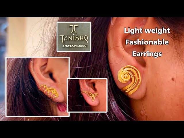 Tanishq 18KT Diamond And Tourmaline Drop Earrings With Swirl Design at Rs  18807/pair in Jaipur