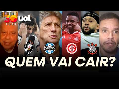 WHICH BIG CLUB WILL GET RELEGATED FROM THE BRASILEIRÃO? COLUMNISTS DEBATE CORINTHIANS, GRÊMIO, IN...