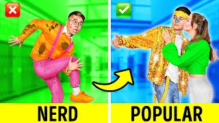 De um nerd a uma estrela do K-Pop! Eu ganhei a batalha de dança