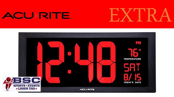 AcuRite Large Digital LED Oversized Wall Clock - Review