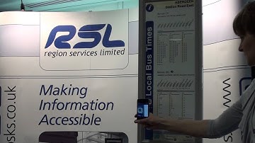 Virtual departure board accessed via QR code at a bus stop