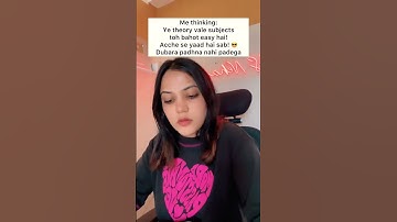 Theory subjects problem! 🥹 #shorts