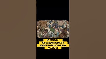 Did You Know this 4 seconds Scene took 1 year and 3 months to animate? #studioghibli