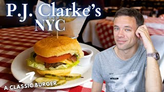 Eating a Classic NYC Burger at the Original P.J. Clarke's