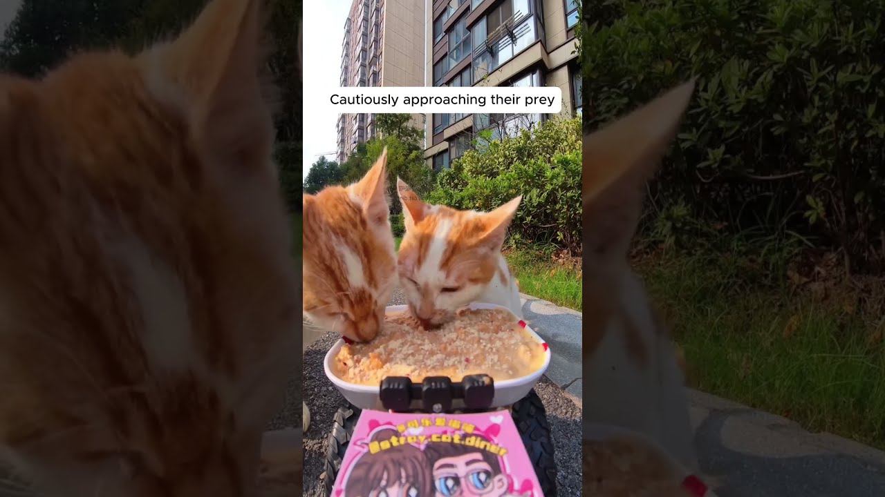Feeding Stray Cats With A Hidden Camera Cuteanimals Straycats Hiddencamera Funny