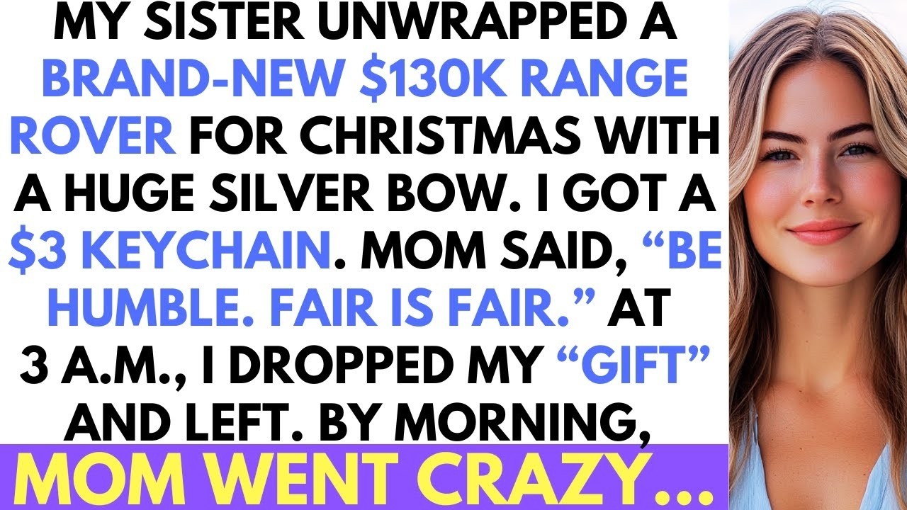 Моя сестра получила на Рождество Range Rover за 130 тысяч долларов, а я — брелок за 3 доллара. Ма...