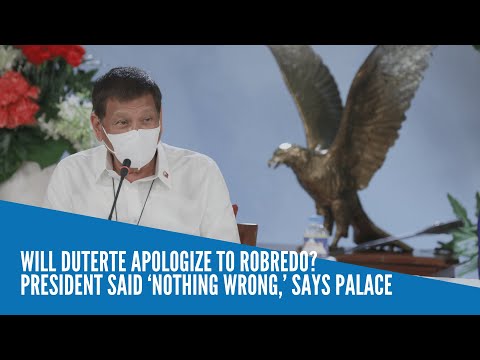 Will Duterte apologize to Robredo? President said ‘nothing wrong,’ says Palace