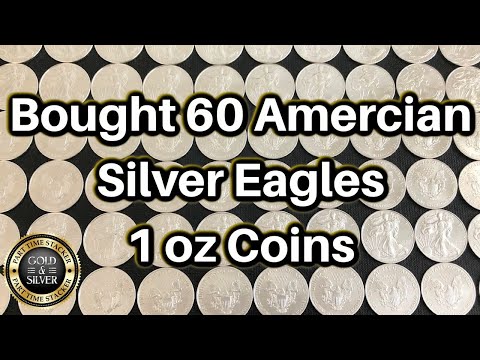 Bought 60x 1 Oz American Silver Eagle Coins! | My First Purchase Of Eagles