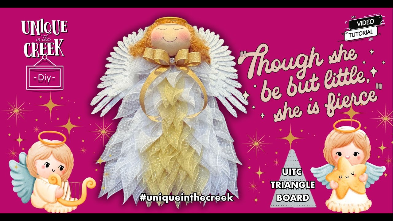 100 Angels - 手作りの天使コレクション Learn how to make this Adorable Angel | Kit325/327TR #diy