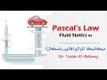 Fluid Statics 02 - Pascal's Law - ميكانيكا الموائع - قانون باسكال