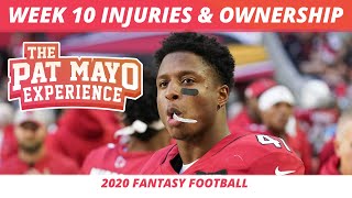 2020 Fantasy Football Week 10 Rankings Update | NFL Week 10 Injuries | Week 10 DraftKings Ownership