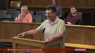 Monroe County Election Board, April 9, 2026