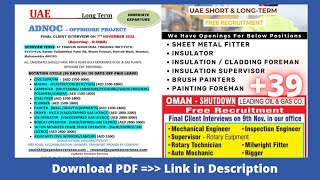 Jobs Opportunity for Overseas today | Gulf job today screenshot 2
