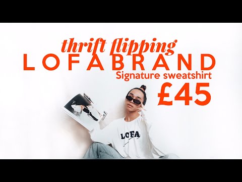 I DIY’d NEELOFA NEW CLOTHING LINE LOFABRAND | THRIFT FLIP #lofabrand