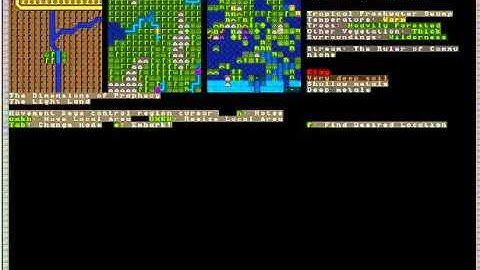 Dwarf fortress 2012 guide/playthrough/tutorial part 2 About the world/map
