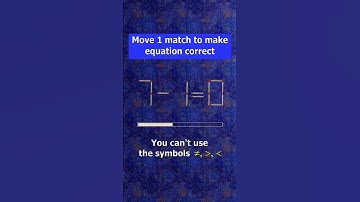Fix the equation by moving 1 stick #shots #puzzles #logicpuzzles #mathspuzzle #hindipuzzles