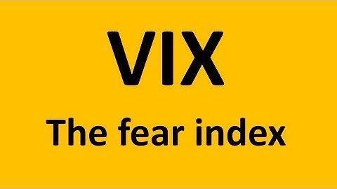 VIX Index - the fear index - Is it something to use?