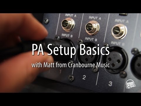 PA Setup Basics - a 