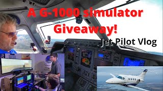 A Garmin G-1000 giveaway from @StayLevelAvionix! Come fly with me...the right seat is empty!