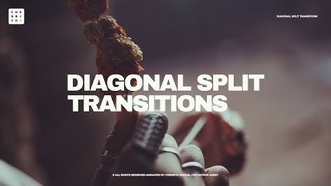 Diagonal Split Transitions After Effects Templates