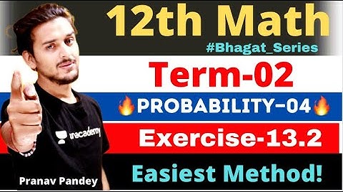 Class12th|Math|Independent Events|Probability-04|Pranav Pandey|pranav pandey probability|Ex-13.4