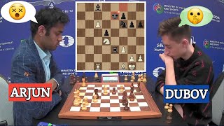 Arjun Erigaisi vs Daniil Dubov | FIDE World Blitz Championship 2023