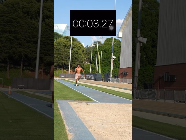can hero beat @IShowSpeed  40 yard dash time? 😈 #track #gym #flip class=