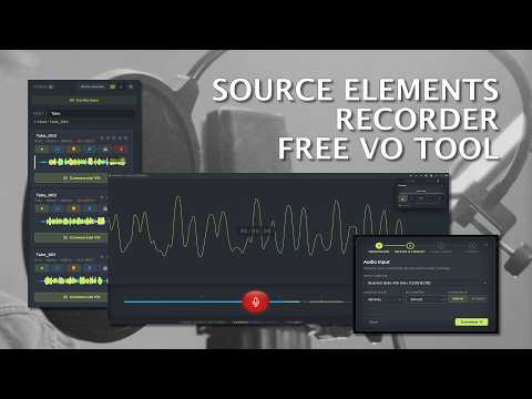 Source Elements Recorder - Free Voiceover Tool In Use