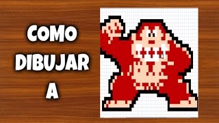 images How To Draw Pixel Donkey Kong como dibujar a donkey kong para