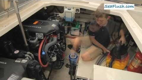 Sea Flush  10 Year Old Winterizes a Boat Generator, It