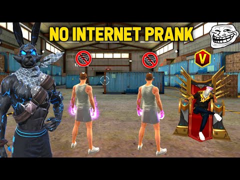 Funny No Internet Prank With Black bunny Bundle | Prank with Golden Hip Hop | Garena Free Fire 🔥