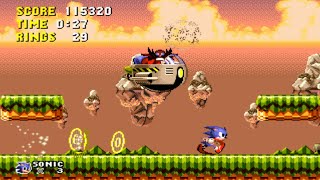 [TAS] Sonic the Hackable - Splash Hill Demo in 2:00.90 [+CamHack]