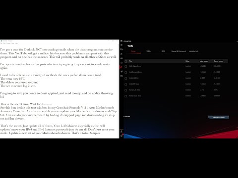 Outlook 2007 sending emails fixed