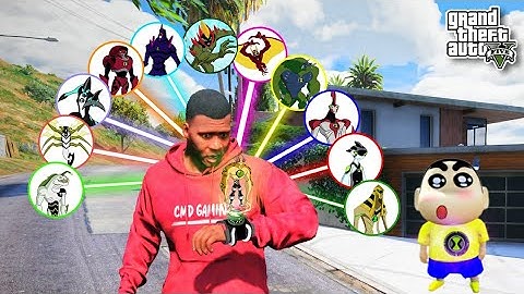 Franklin And Shinchan Becomes Ben 10 To Save Los Santos In GTA 5 😱 | GTA 5 Tamil | CMD Gaming