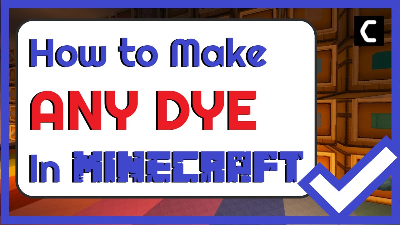 MINECRAFT  How to Make Blue Dye! 1.16.4 