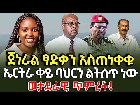 ጀነራል ፃድቃን አስጠነቀቁ ኤርትራ ቀይ ባህርን ልትሰጥ ነው ወታደራዊ ጥምረት