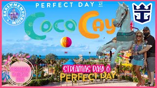 ?LIVE:Perfect Day at Coco Cay! Day 2 of Our Cruise|Streamas Day 6|Tour,Swim Up Bar, Tram Ride!