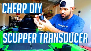 Kayak Scupper Hole Transducer Mount ( CHEAP DIY!)