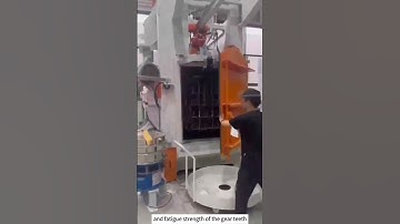 hook shot blasting machine with efficient power to create excellent elastic core. #abrasiveblasting