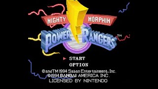 Mighty Morphin Power Rangers (SNES) - Longplay