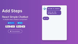how to build a react simple  chatbot with react